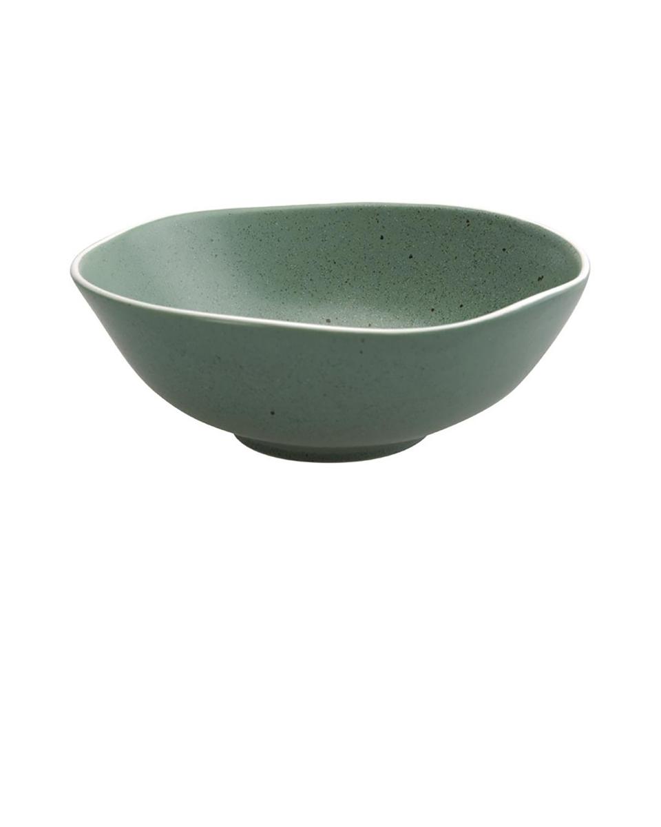 Bol - 1,25 Litre - 6 pièces - Vert - Ø 21 x H 8 CM - Porcelaine - Olympia - DR802