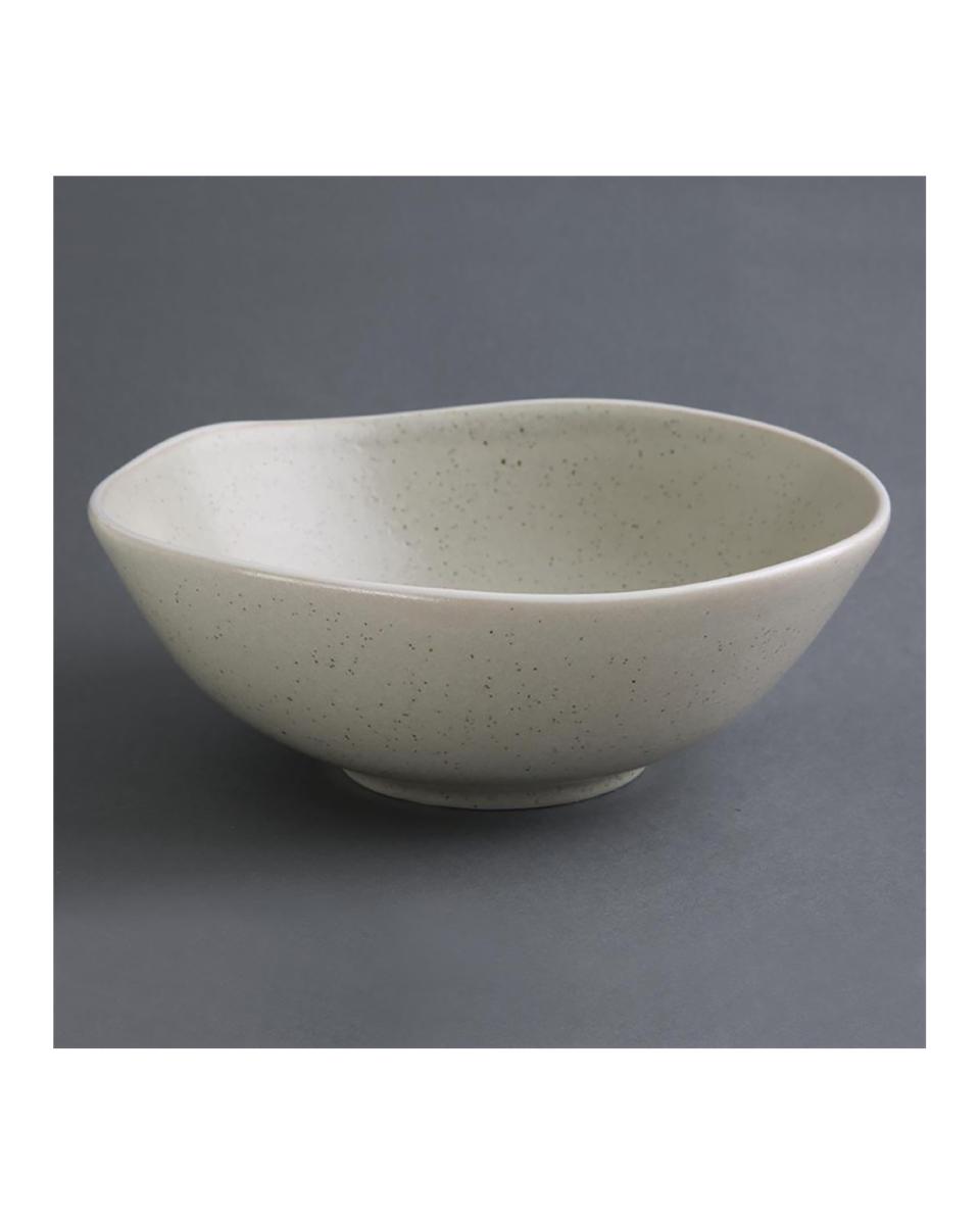 Bol - 1,25 Litre - 6 pièces - Sable - Ø 21 x H 8 CM - Porcelaine - Olympia - DR809