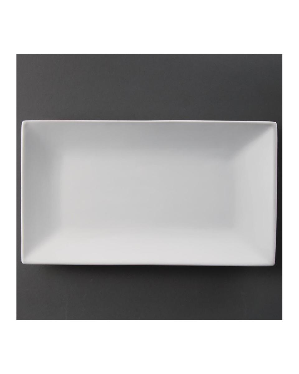 Plat de service - 2 pièces - H 2,8 x 31 x 18 CM - Porcelaine - Olympia - CC895