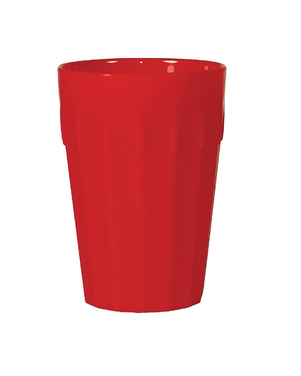 Gobelet - 14,2 CL - 12 pièces - Rouge - H 8,4 CM - Polycarbonate - Olympia - CE273