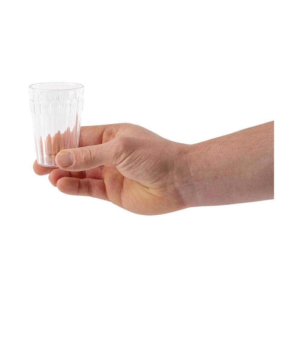 Verre - 14,2 CL - 12 pièces - Ø 5,8 x H 8,3 x 8,3 CM - Polycarbonate - Olympia - DP239