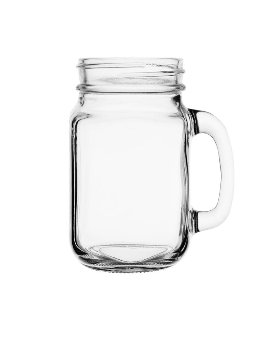 Verre à boire Mason jar - 45 CL - 12 pièces - Ø 7,9 x H 13,2 CM - Verre - Olympia - CE678