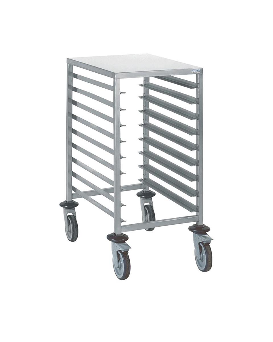Regaalwagen - H 90 x 54 x 72,5 CM - Acier Inoxydable - Tournus - GM598