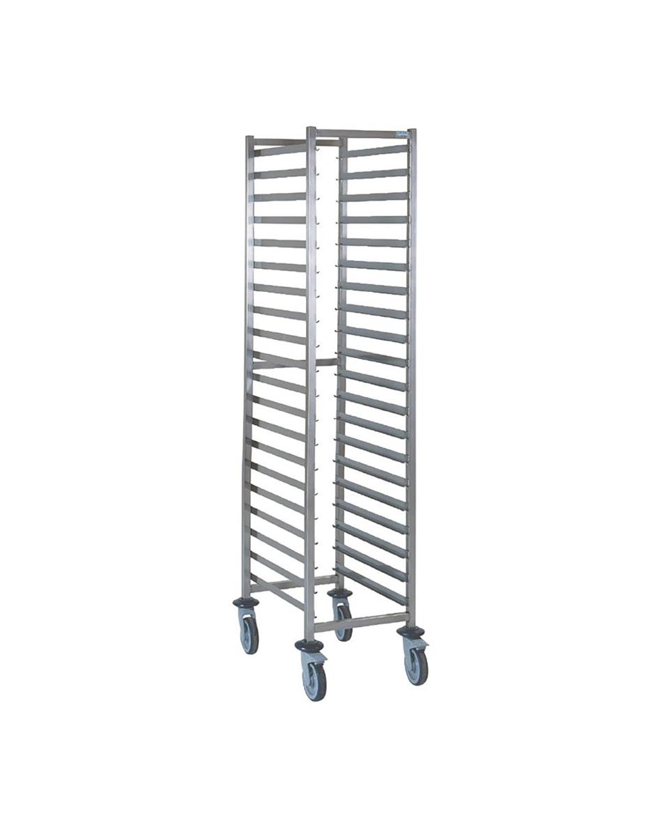 Regaalwagen - 20 x GN 1/1 - H 165 x 45,5 x 65,5 CM - Inox - Tournus - CG186