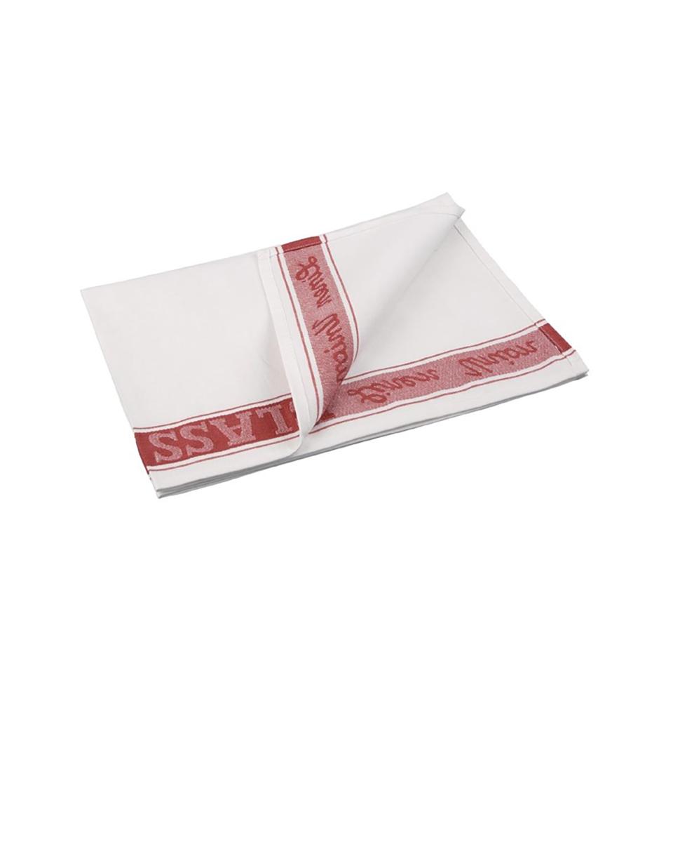 Tissu de verre - Rouge - 76,2 x 50,8 CM - Demi lin - Vogue - E910