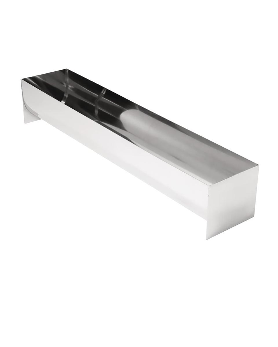 Moule à pâté et terrine - Forme U - 3 Litres - H 9 x 10 x 50 CM - Inox - Vogue - E581