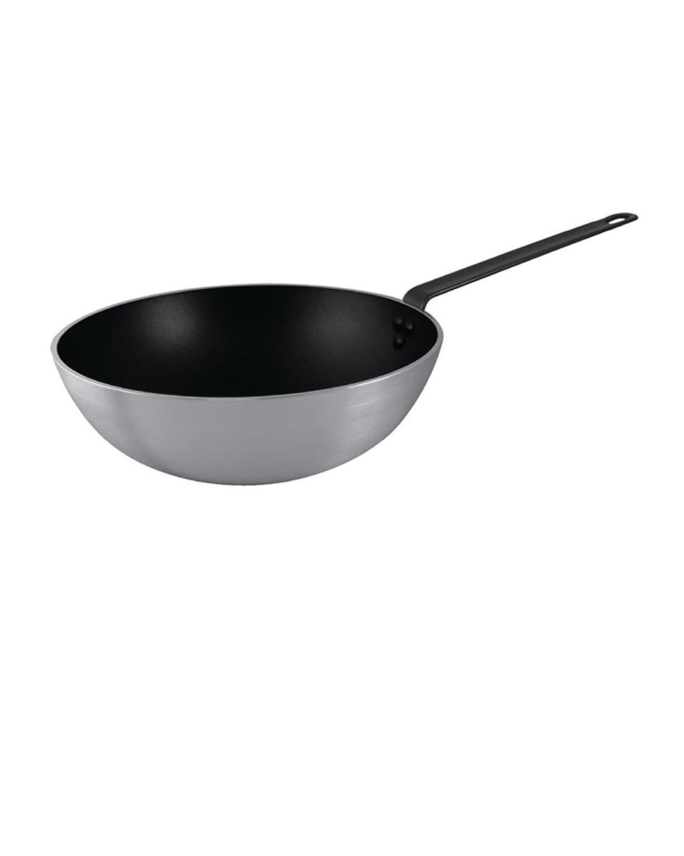 Poêle wok - 4,3 Litre - Ø 30 x H 9,3 CM - Aluminium - Vogue - CE165