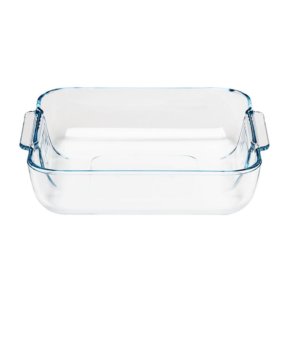 Plat à four - 1,7 Litre - H 5,5 x 21 x 21 CM - Verre - Pyrex - GD029