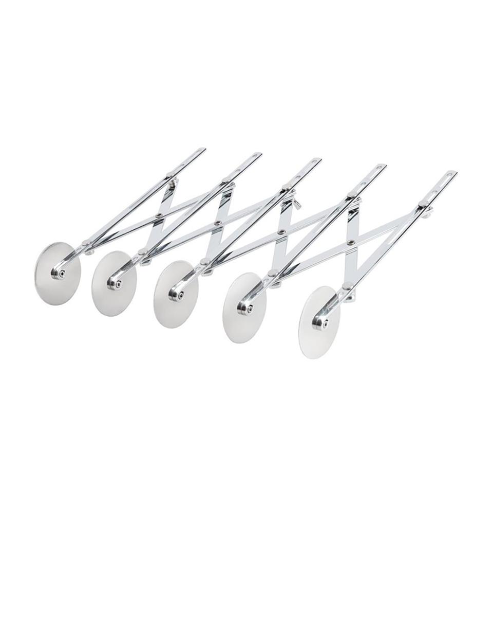Jan Hagelsnijder - 5 roues - H 5 x 12,5 x 5 CM - Inox - Schneider - GT135