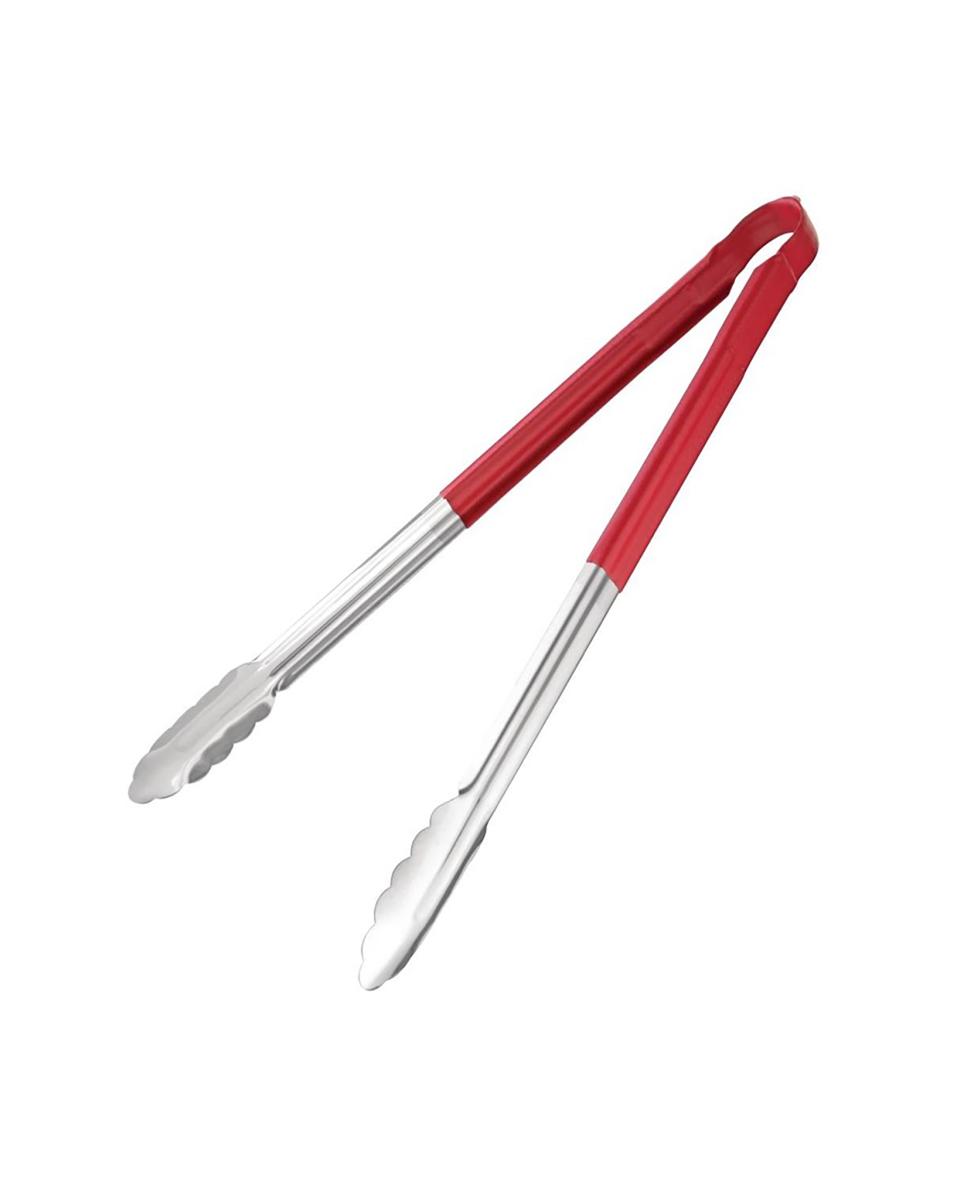 Pince de Service - Rouge - 40,5 CM - Inox - Hygiplas - HC854