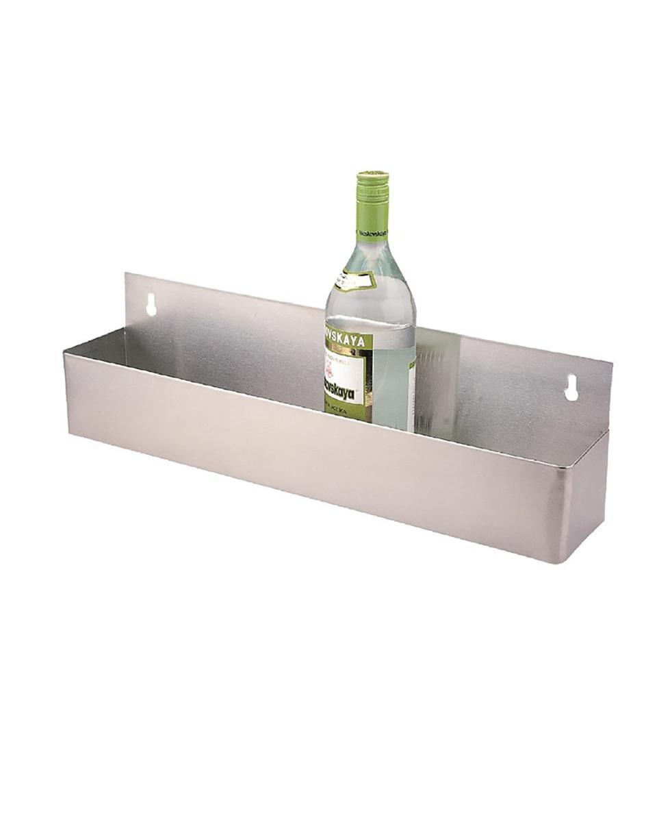Plateau à bouteilles - H 9 x 56 x 10 CM - Inox - Olympia - F987