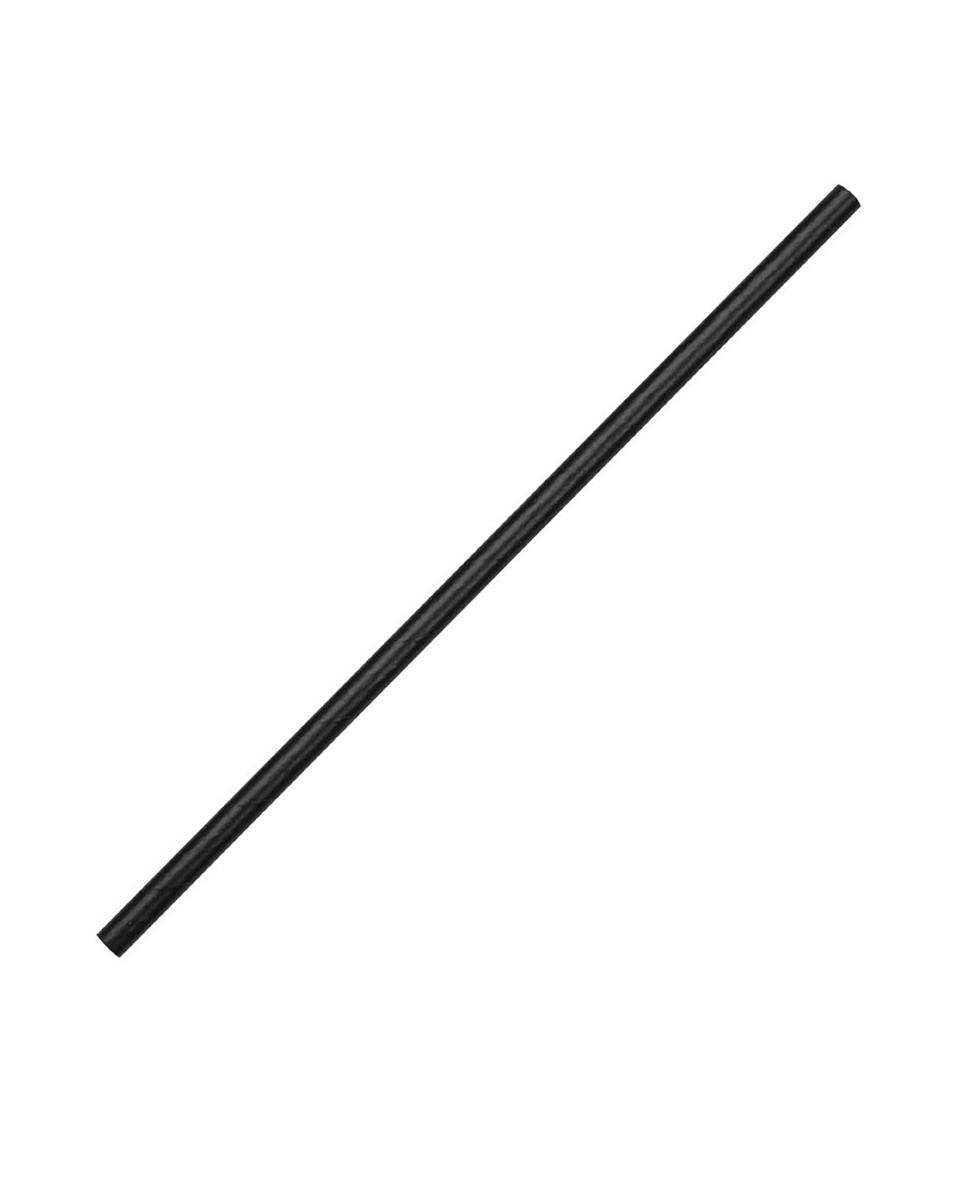 Pailles - 250 pièces - Noir - Ø 0,6 x 21 CM - Papier - Fiesta Green - DE926