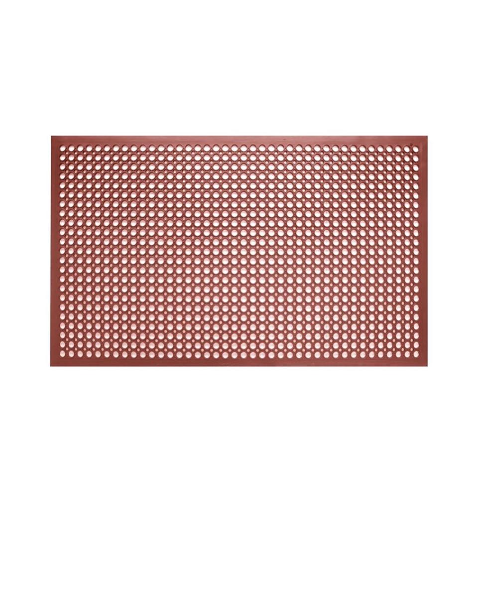 Tapis anti-fatigue - Rouge - H 1,2 x 150 x 90 CM - Caoutchouc - Jantex - GF017