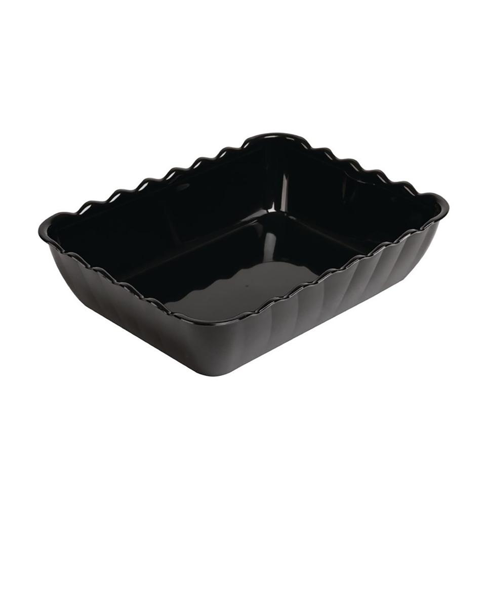 Bol buffet - 4,25 Litre - Noir - H 8,5 x 33,5 x 25,5 CM - San - Olympia - CB749