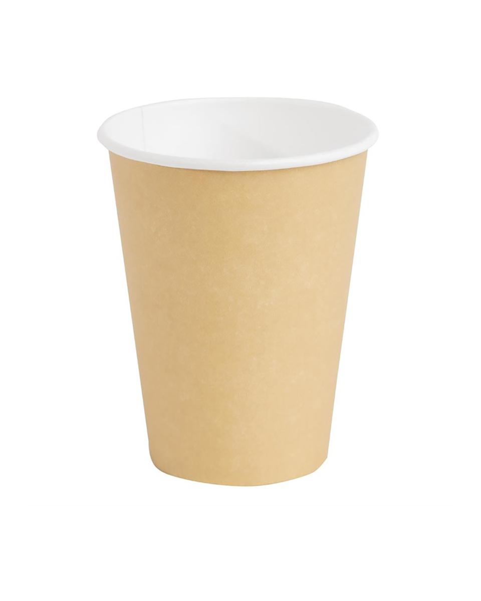Gobelets à café jetables - 34 CL - 1000 pièces - Marron - Ø 8,95 x H 11 CM - Carton - Fiesta - GF032