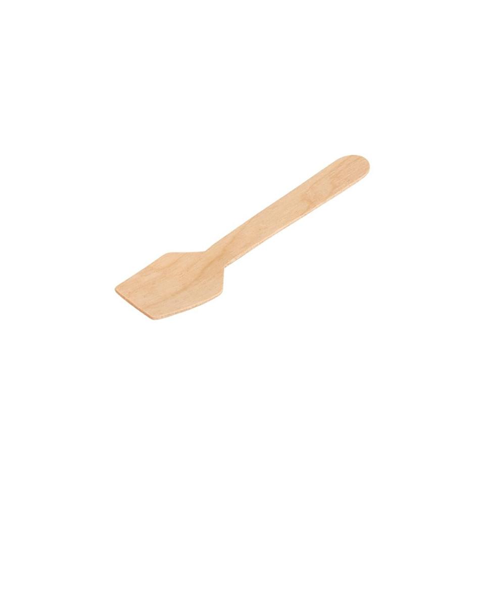 Cuillères à glace jetables - 100 pièces - 9,6 CM - Bois de bouleau - Fiesta Green - DK399