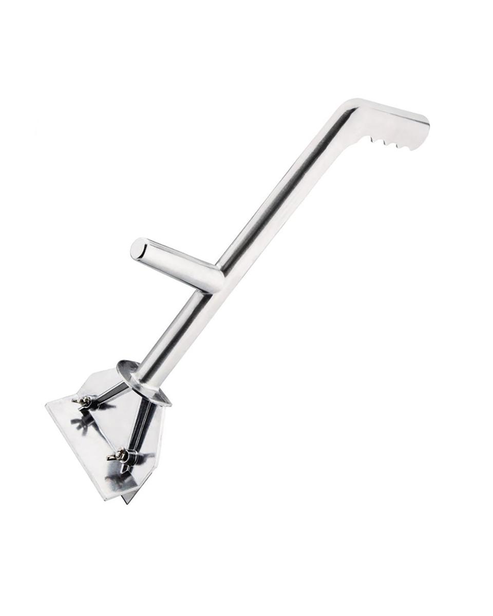 Grattoir à gril - H 11,5 x 15,2 x 40,7 CM - inox - Jantex - GF378