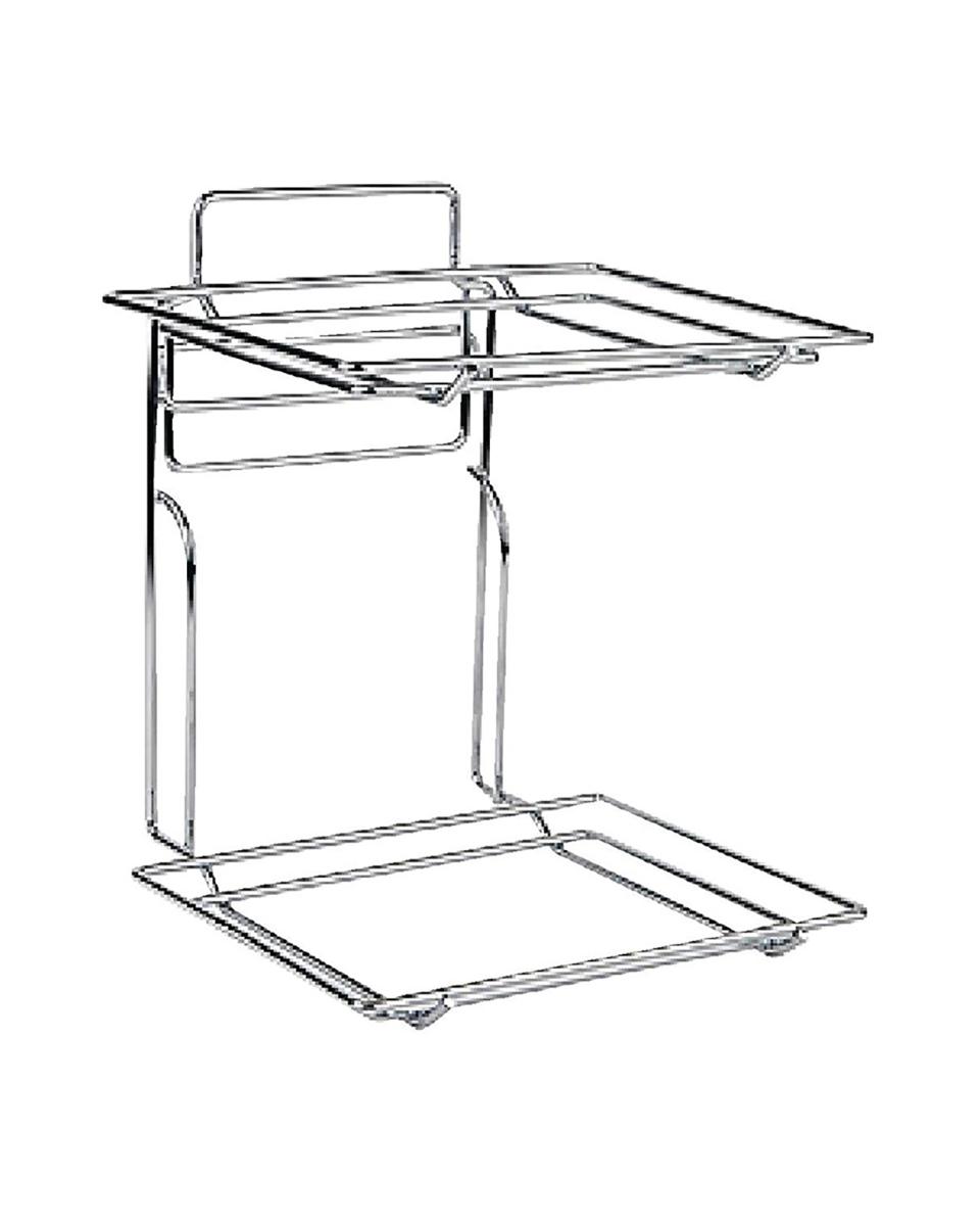 Présentoir buffet - GN 1/1 - Argent - H 37,5 x 50 x 34 CM - Chromé - APS - CB807