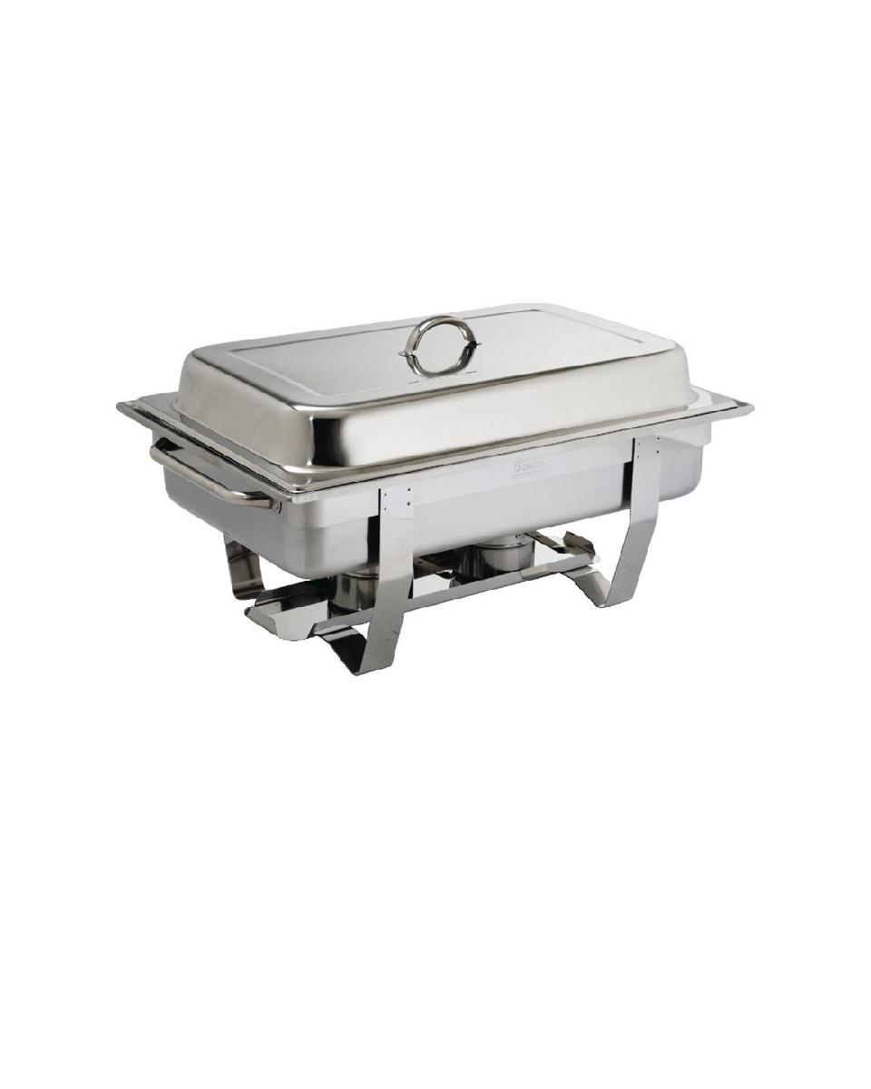 Chafing dish - 1/1 GN - 9 Litre - Argent - H 27 x 33,2 x 59 CM - Inox - Olympia - K409