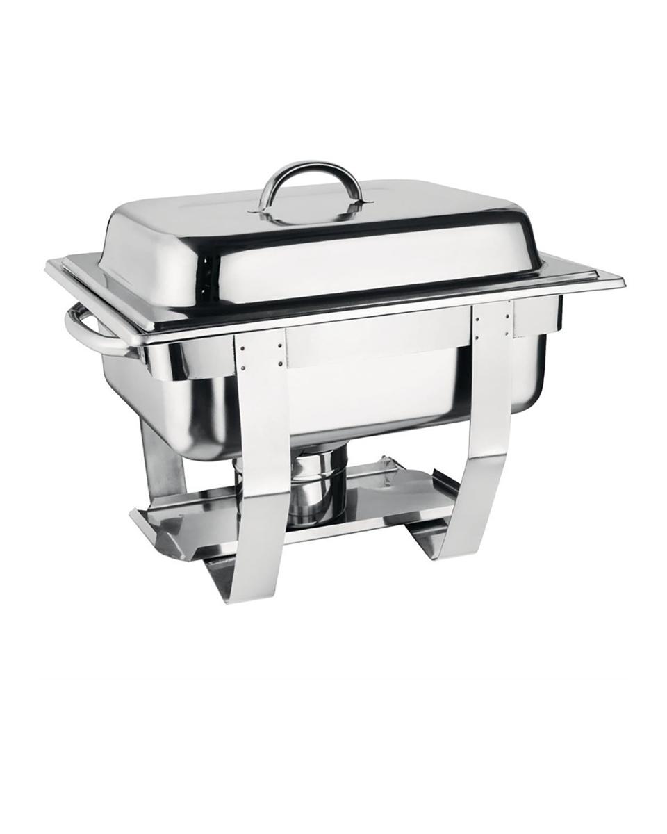 Set Chafing dish - 1/2 GN - 3,7 Litre - Argent - H 30 x 36,5 x 30 CM - Inox - Olympia - CN607