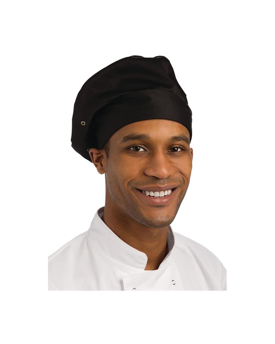 Toque de chef - Unisexe - Taille unique - Noir - Polyester/Coton - Chef Works - A962