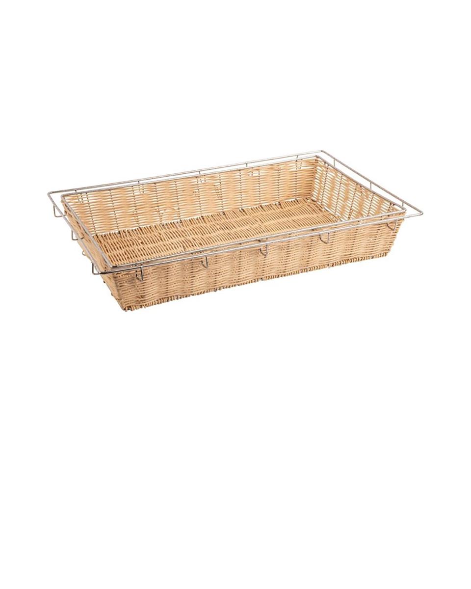 Panier - GN 1/1 - Naturel - H 8 x 53 x 32,5 CM - Osier - Olympia - F760