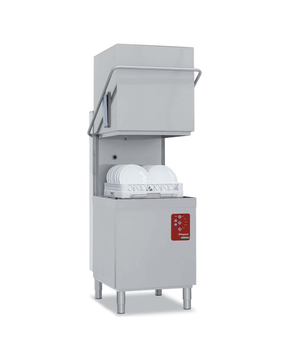 Lave-vaisselle modèle à capot - Panier 50 x 50 CM - Adoucisseur d'eau - Hygiène complète - Diamond - DCS9/6-AC