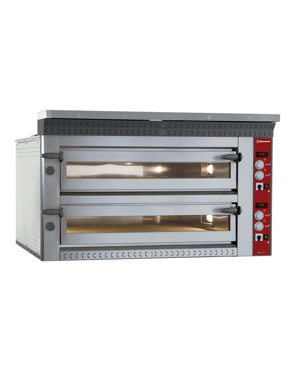 Four à pizza - 2 x 9 pizzas - Ø35 CM - Diamant - LD18/35-N