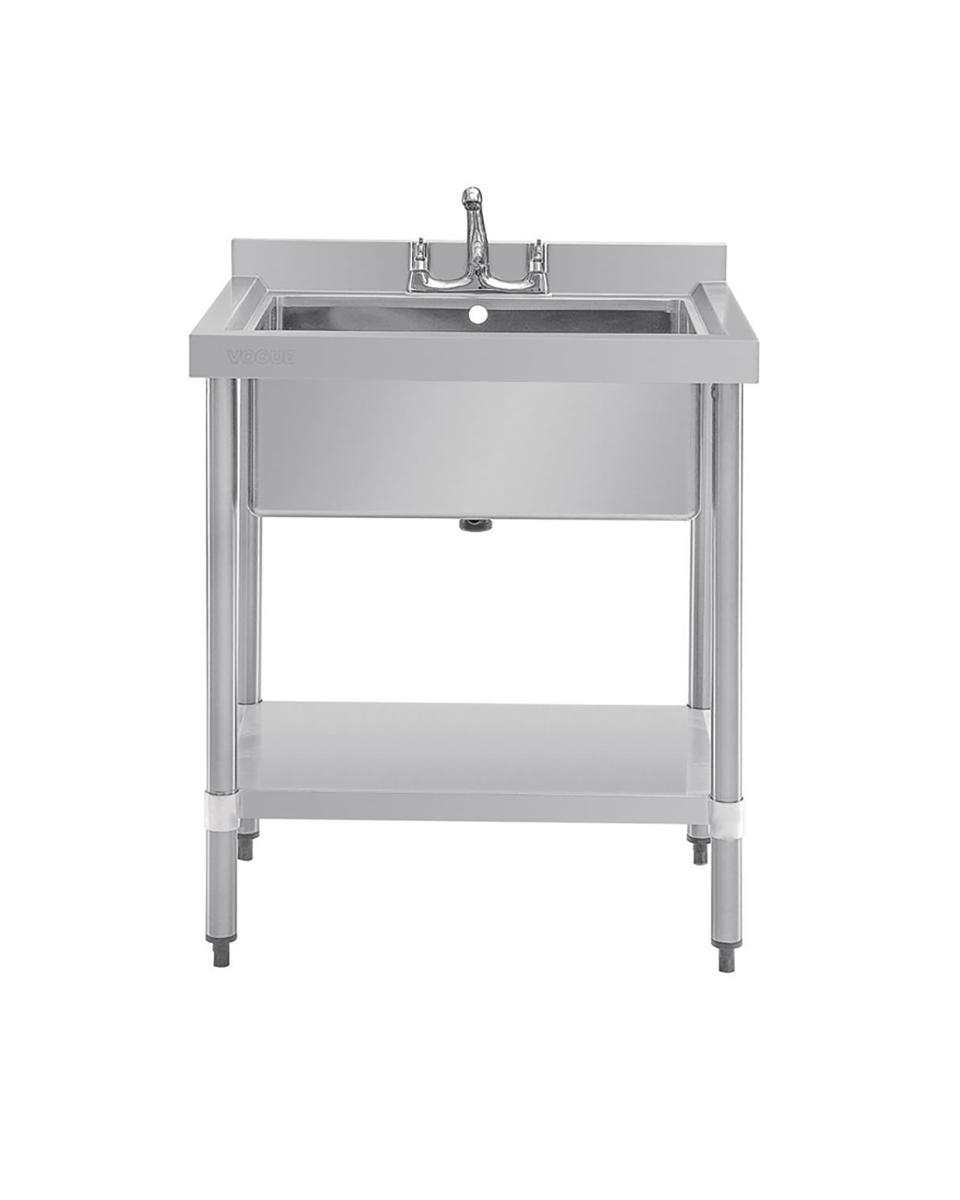 Evier - Extra Profond - H 90 x 75 x 60 CM - Inox - Vogue - GJ537