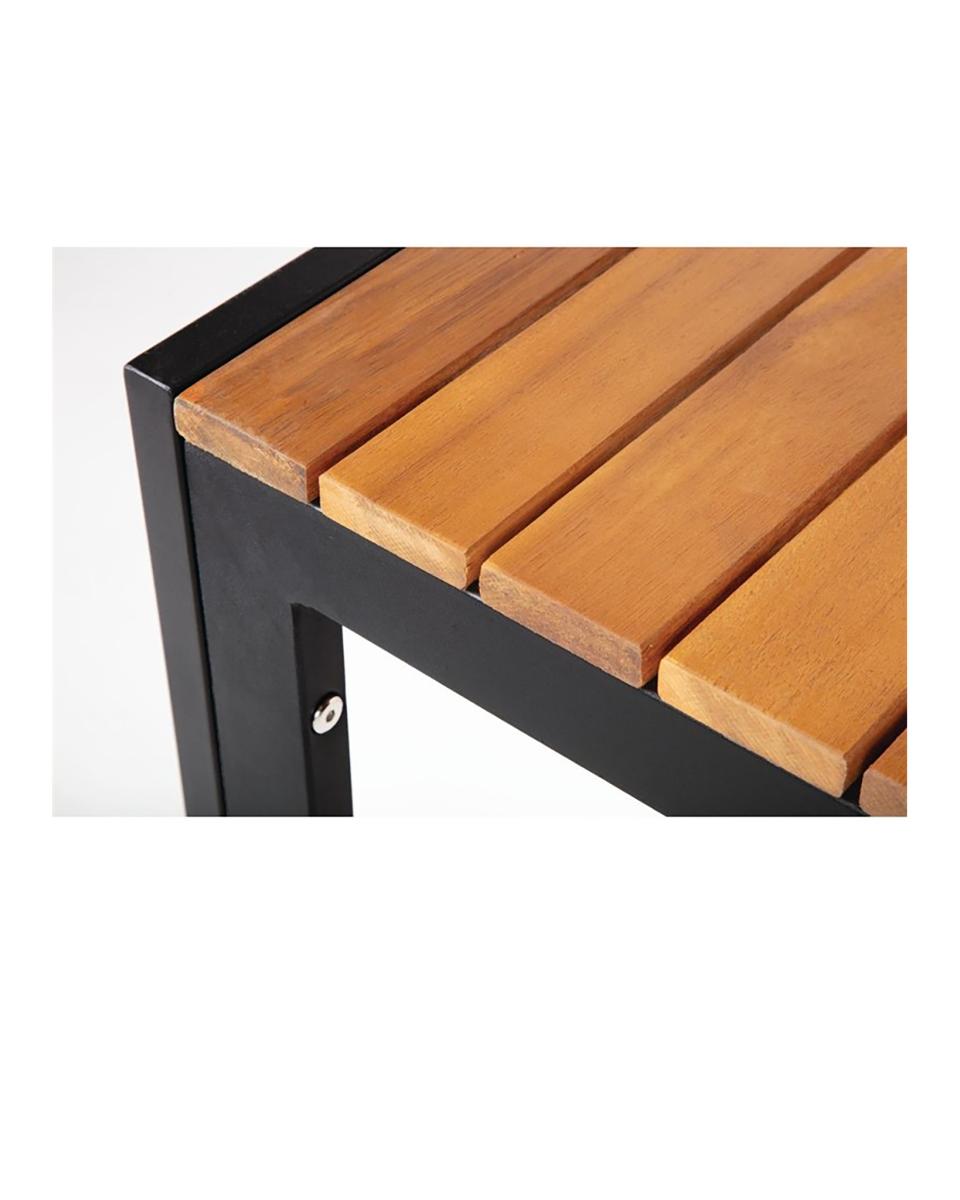 Table - H 74 x 80 x 80 CM - Bois d'acacia/Acier - Bolero - DS152