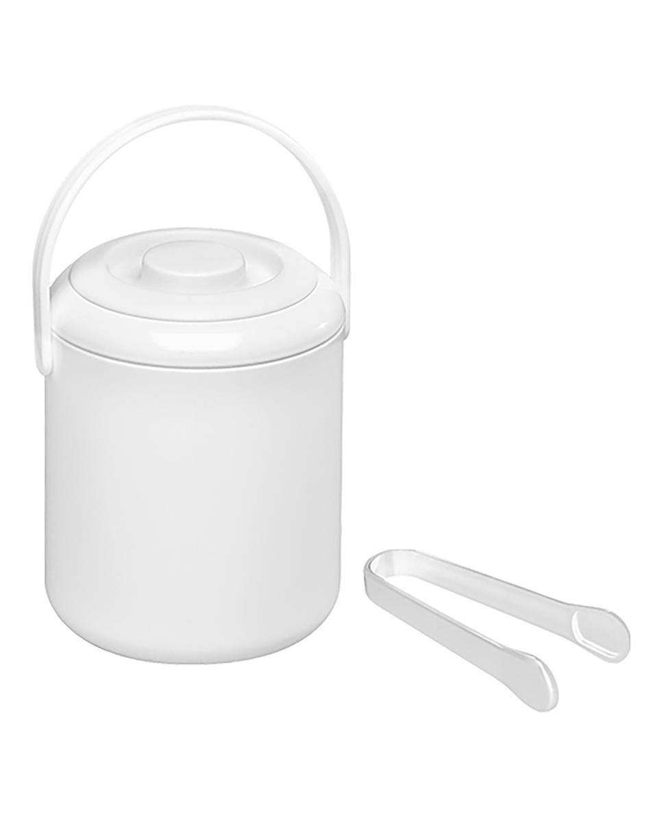 Seau à glaçons - H 15 CM - 0,25 KG - Ø12,5 CM - Polypropylène - Blanc - 0,5 Litre - 064040