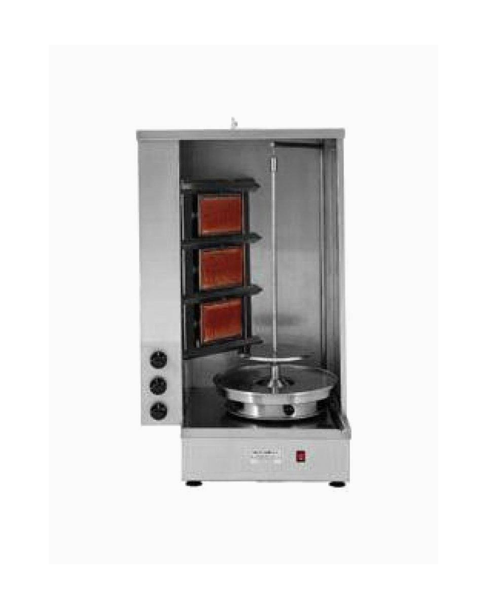 Grill Shawarma - Gaz - 3 brûleurs - Moteur sous - SHA3G