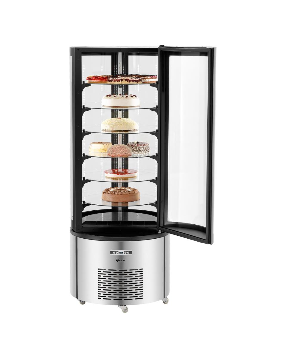 Vitrine réfrigérée à gâteaux - 400 Litres - Noir - Bartscher - 700314