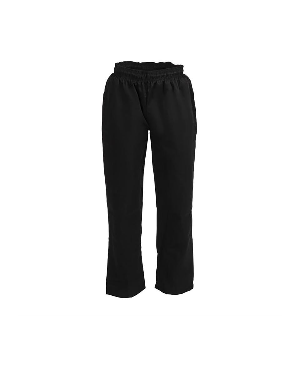 Pantalon de Chef - Unisexe - Noir - Polyester/Coton - Vêtements de Chef Blancs - A582