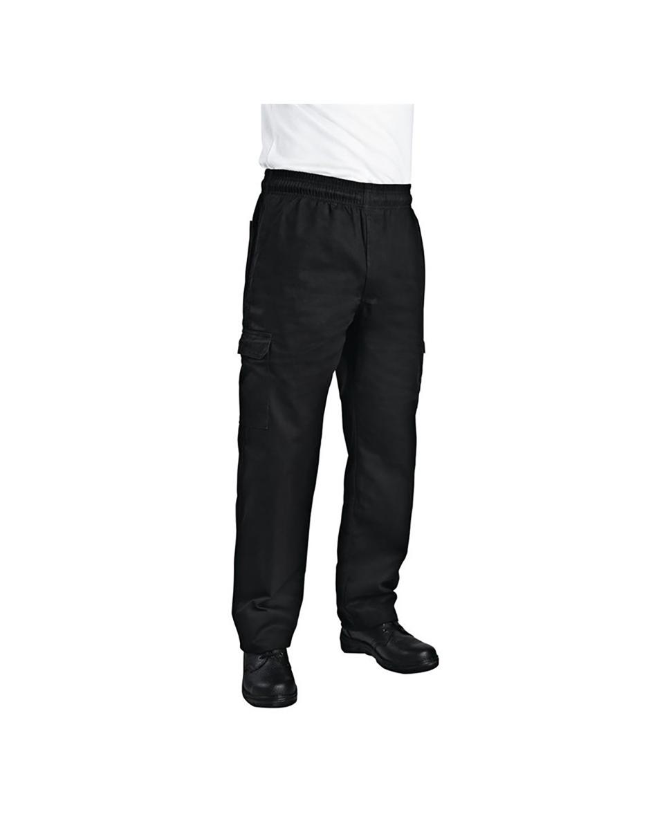 Pantalon - Unisexe - Noir - Coton - Chef Works - B222