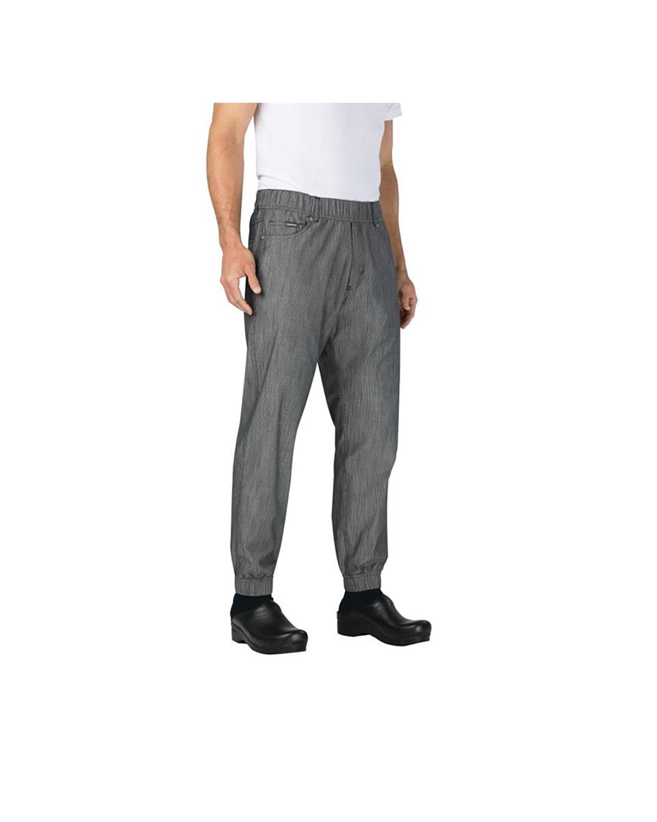 Pantalon - Unisexe - Noir/Blanc - Coton/Polyester - Chef Works Urban - BB300