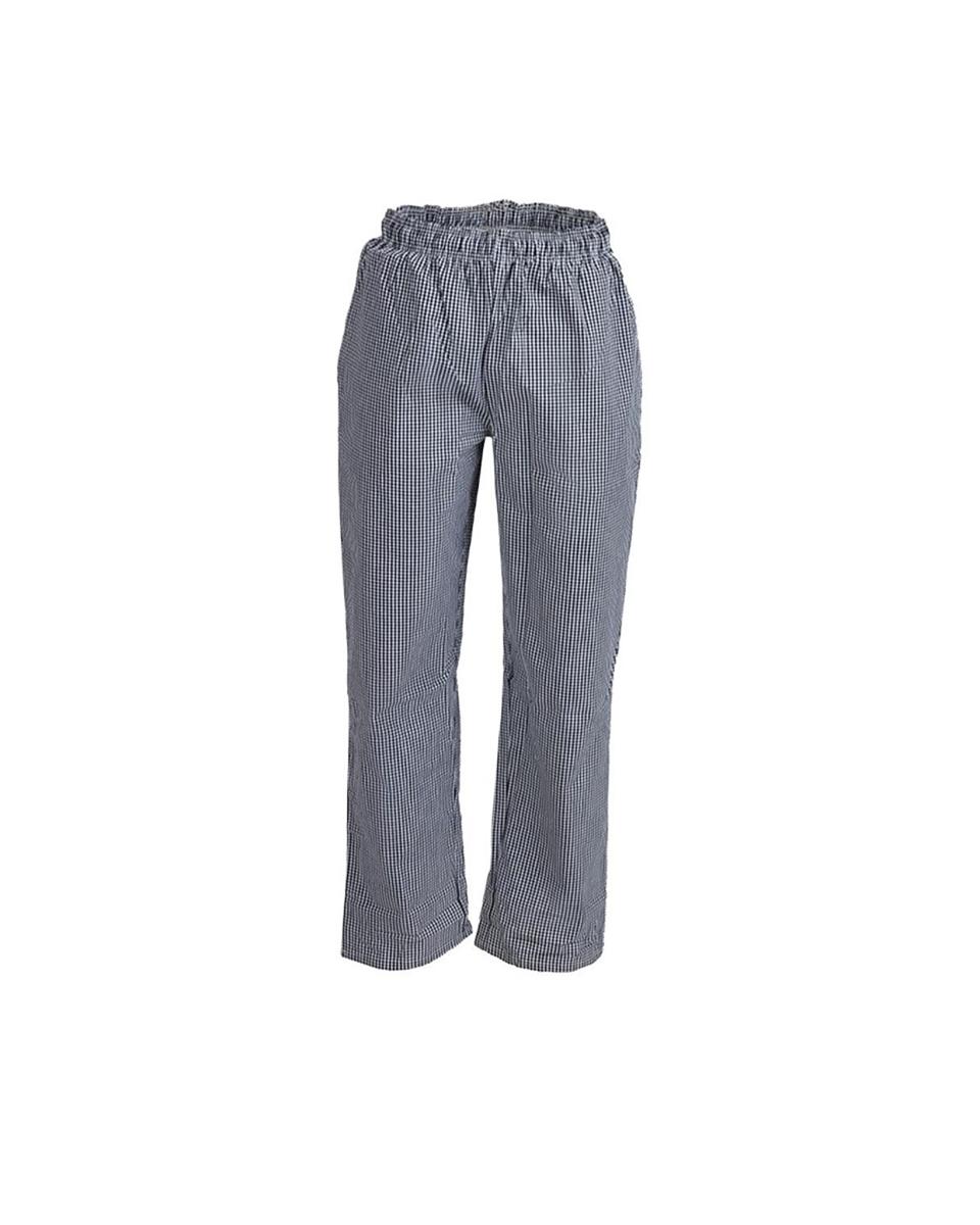 Pantalon de Chef - Unisexe - Noir/Blanc - Polyester/Coton - Vêtements de Chef Blancs - DL712