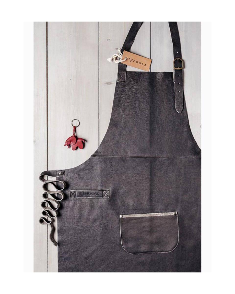 Tablier - Cuir - Marron Foncé - Vedgla - VEDGLA-DARK BROWN