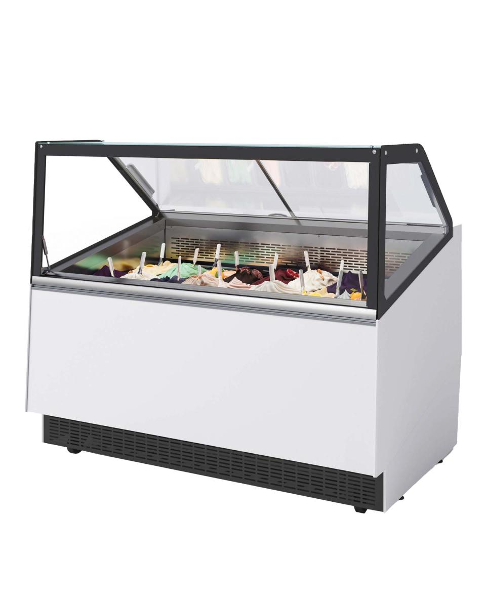 Vitrine boule à glace - Delight - 16 bacs - H 132,4 x 151,9 x 105 CM - 282 Litre - G-Line