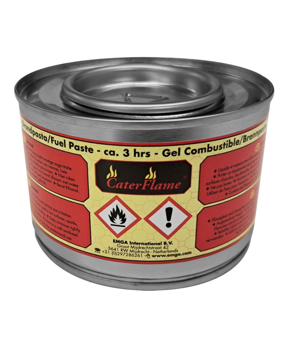 Pâte combustible - env. 3 heures - Ethanol - Ø8,7 x 5,5 CM - CaterFlame - 685072
