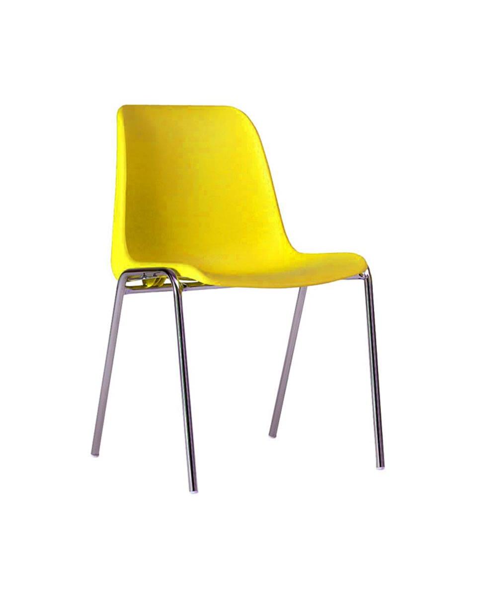 Chaise de restauration - Helene - Jaune - Empilable - G-Line