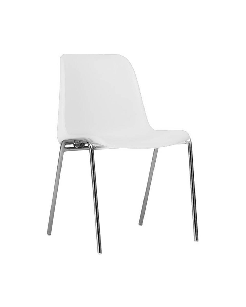 Chaise de restauration - Helene - Blanc - Empilable - G-Line