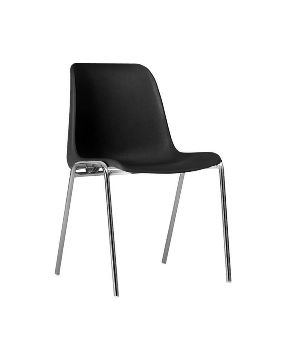 Chaise de restauration - Helene - Noir - Empilable - G-Line