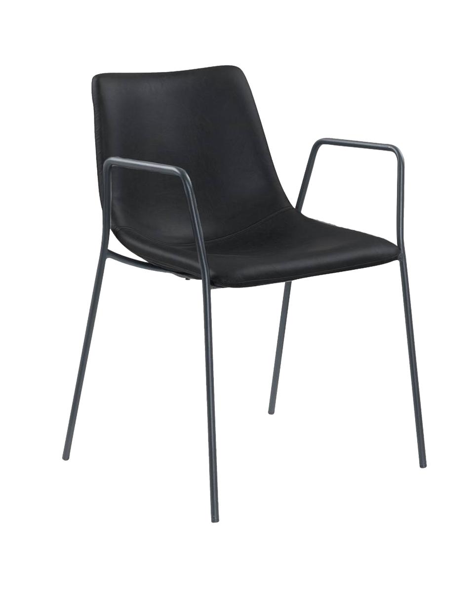 Chaise de restauration - Denver - Noir - Acier - G-Line