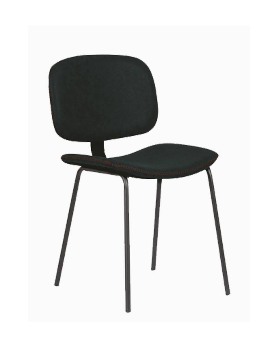 Chaise de restauration - Louis - Noir - Acier - G-Line