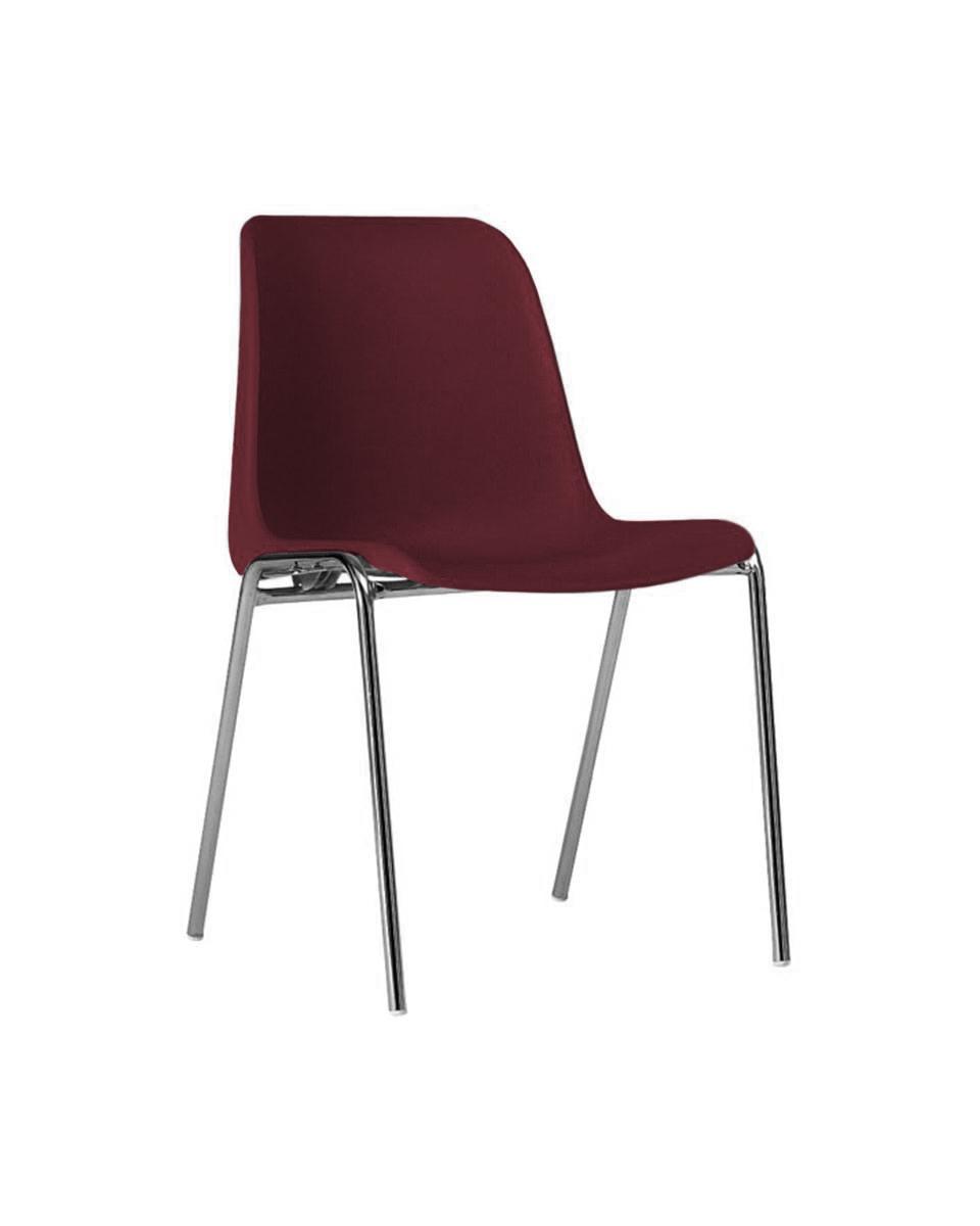 Chaise de restauration - Helene - Bordeaux - Empilable - G-Line