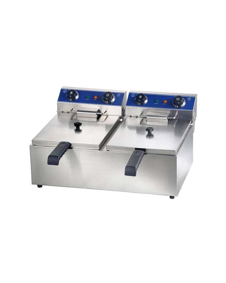 Friteuse - électrique - modèle de table - 2 x 8 L - 2 x 230V - G-Line