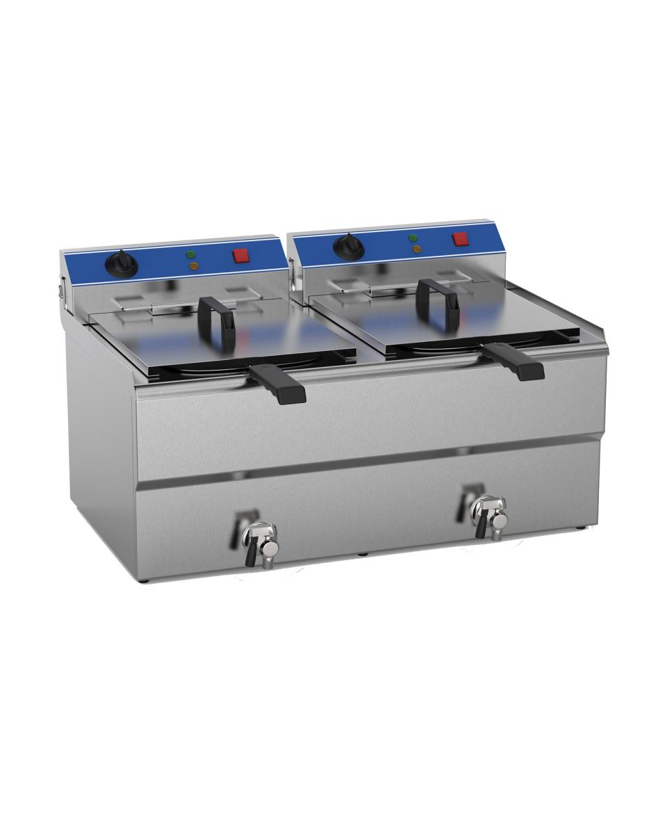 Friteuse Restauration - Avec robinet de vidange - 2 x 8 litres - G-Line