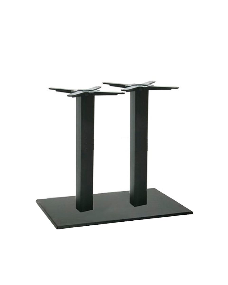 Pied de table en fonte - Double - Noir - G-Line