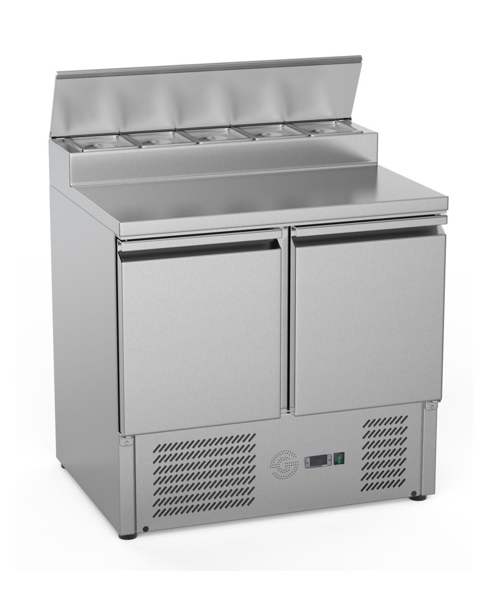 Saladette - 2 portes - H 97 x 90 x 70 CM - 240 Litre - Excl. 1/6 GN - Inox - G-Line